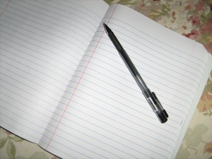 Image of Blank Journal Paper and Pen